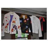GROUP OF SMALL DECORATED JACKETS, ETC.