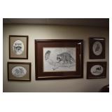 STEVE LEONARDI 634/1000 RACCOON & OWL 27 1/2" X