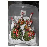 CENTER PIECES AND CANDLES AND TOTE