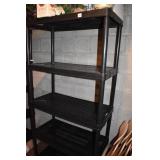 BLACK HEAVY DUTY PLASTIC SHELVES 36" W X 17" D