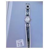 BRIGHTON GREENWICH WATCH/ BLACK/WHITE BAND