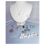 NECKLACE AND EARRINGS & RING SET