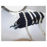 RHINESTONE BRACELETS 3 WITH SAFETY CLASPS