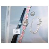 CAROLEE SILVER TONE LINK BRACELET, SWATCH WATCH,