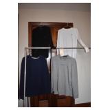 POLO SZ. LARGE LONG SLEVE BLACK, BLUE, GRAY