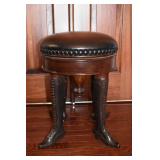 STOOL WITH LACE-UP SHOE BASE VERY HEAVY METAL LEGS
