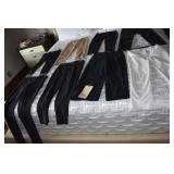 THEORY PANTS 00 BLACK, TAN SZ. 0 AND OTHERS