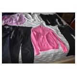 R. LAUREN WHITE W/ SILVER TRIM JACKET, 3 LEGGINS