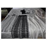 GROUP INCLUDING SIZE SMALL DRESS AND TOPS BLACK