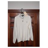 RALPH LAUREN POLO LARGE ZIP UP IVORY