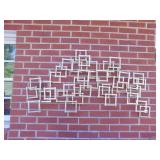 GOLD TONE FINISH METAL WALL ART 51" W X 27" H X 3"