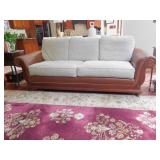 LEATHER AND CLOTH SOFA HARDEN- 5600.00 - 95" W X