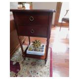 SIDE TABLES 2 DRAWER 16" X 15" X 29" H