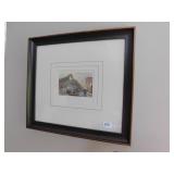ITALIAN SCENES FRAMED DOUBLE MATED- VENICE SCENE