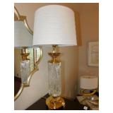 BRASS WATERFORD LAMP 33" H PAID $600.00
