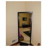 FLOOR MIRROR IN BLACK FRAME - 25" W X 65" H