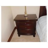 NIGHT STAND EXPRESSO FINISH 3 DRAWER 26" W X 18"