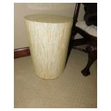 BONE PEDESTAL TABLE 14" DIAM. X 20" H