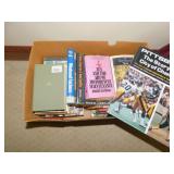 BOX OF BOOKS STEELERS AND MISC.