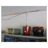 FOUR CERAMIC PLANTERS