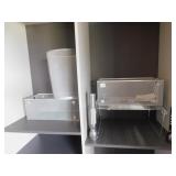 METAL STORAGE BASKET, 2 FLAS LIGHTS