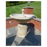 FOUNTAIN CAST CEMENT URN STYLE 37" W X 30" D X