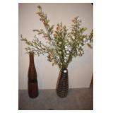 PAIR OF VASES 16" & 24" - CERAMIC AND POTTERY