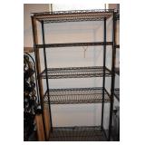 NSE BLACK WIRE SHELVING 36" W X 72 1/2" H X 18" D