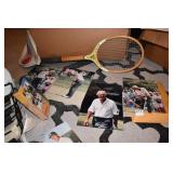 ARNOLD PALMER PHOTOGRAPHS, GOLF BALLS, HELMET,