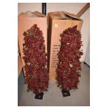 PAIR OF HOLIDAY TREES 36" H