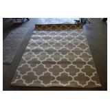 AREA RUG TAN WHITE 5