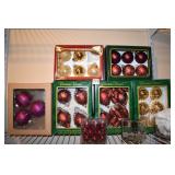 CHRISTMAS BALLS, VASES