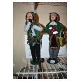 BYERS CHOICE 1997 & 1998 14" PAIR