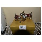 SCOTTIE DOG HEAVY SALT & PEPPERS NEIMAN MARCUS