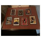 GROUP OF 7 FRAMED CARDS