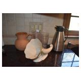 BENTON WEST DESIGN ITALY SUN FLOWER GLAZED WATER