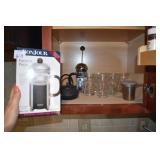 COFFEE FRENCH PRESS & IRISH COFFEE GLASSES OXO