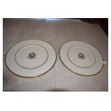 2 PRESIDENTIAL LENOX PLATES 11.5"