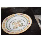 4 WILLIAM SONNOMA BOWLS, PIER 1 PLATTER