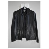 ANNE TAYLOR JACKET PETITE X SMALL, LEATHER