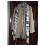 ANNE TAYLOR PETITE JACKET WITH SCARF