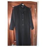PORTRAIT BLACK OVERCOAT, 2 PETITE, POLYESTER COTTO