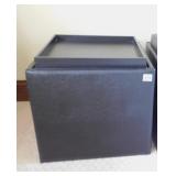 1 VINYL STORAGE CUBE WITH TRAY TOP 18 X 18 x18"