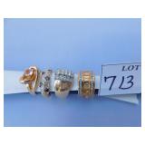 GROUP OF FASHION RINGS SZ. 6 & 6 1/2