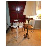 PLANT STAND & FLOOR LAMP