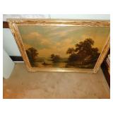 PICTURE & CHAIR NEEDS REFINISHED