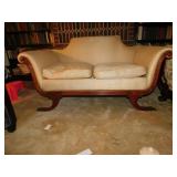 LOVE SEAT 63" W, OFF WHITE