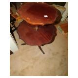2 TIER TABLE SCALLOPED EDGE