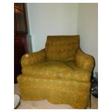 GREEN ARM CHAIR VERY COMFORTABLE