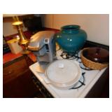 KEURIG, LARGE VASE, COVERED CORNING WARE